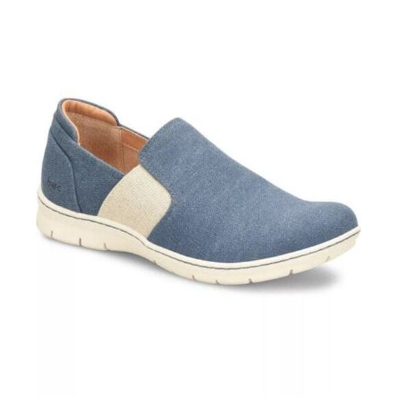 BOC Big On Comfort Seaham Blue Size 9.5 Slip On Comfort Suede Casual Sneaker - Picture 1 of 8